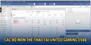 Các bộ môn thể thao tại United Gaming EV88